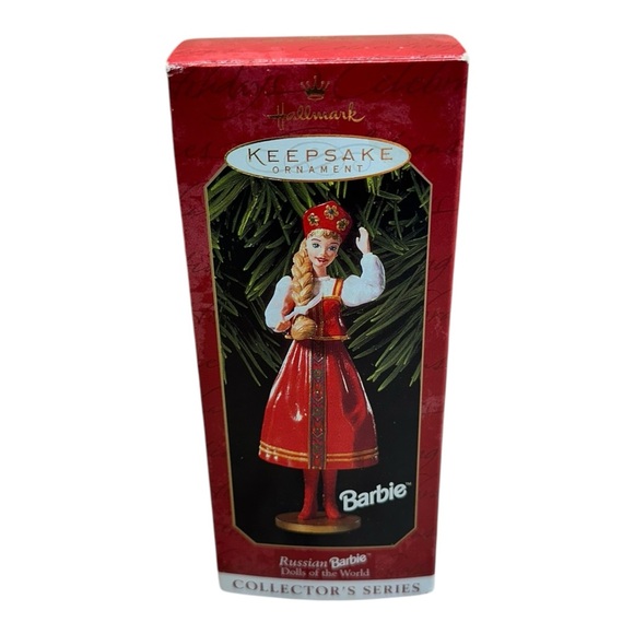 NIB Hallmark  Keepsake Ornament Russian Barbie Dolls of the World 1999 #4 - Picture 3 of 6